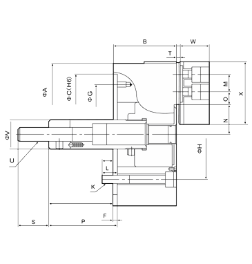KYD Твердый трехкулачковый патрон со сверхбольшим ходом