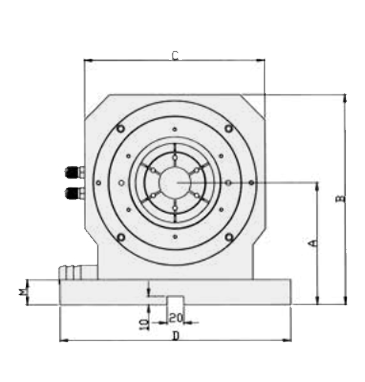 KJM Односторонний держатель шпинделя под давлением масла